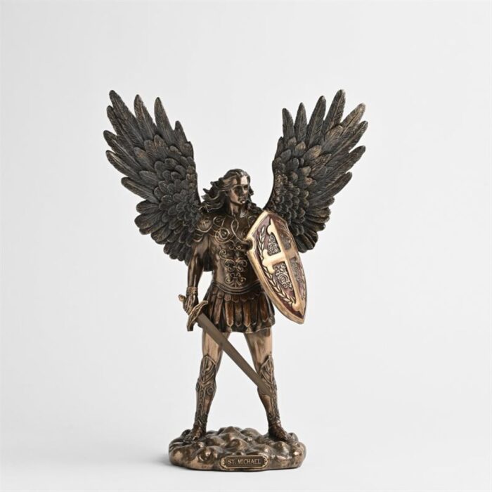 Statue 11" St-Michel fini bronze