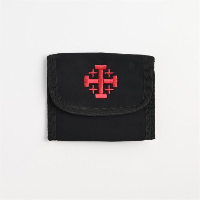 Pochette è chapelet avec croix de Jérusalem